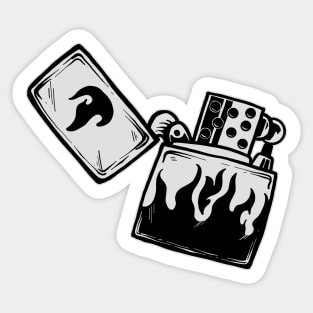 flame lighters Sticker